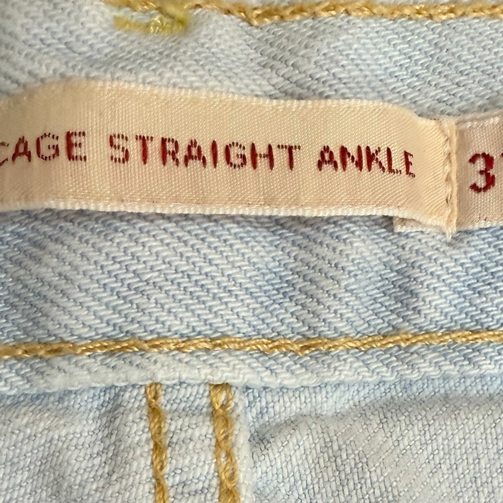 Levi’s Ribcage Straight Ankle Light Blue Jeans - Picture 6 of 7